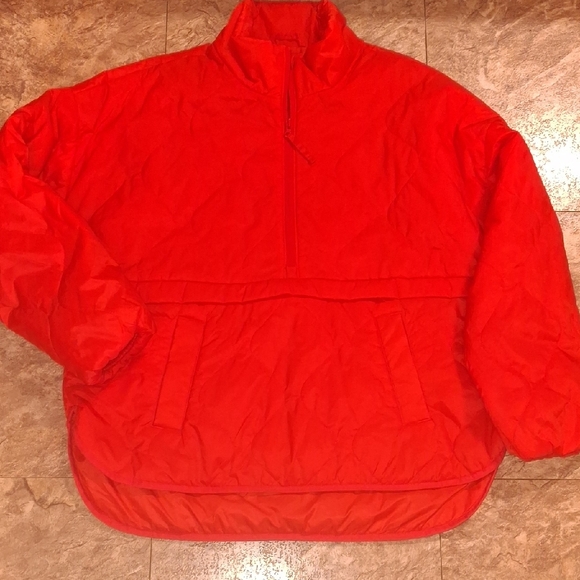 Old Navy Active Bright Red-Orange Water-Resistant Jacket - Picture 4 of 5